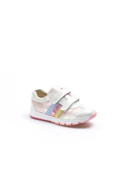 Epikoza Dışı Ve İçi Hakiki Deri Gümüş Pembe Unisex Çocuk Sneaker Spor Ayakkabı SS1600661005