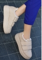 LQZ Shoes Marx Nude Cilt Spor Ayakkabı