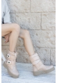 LQZ Shoes Miah Nude Rugan Kar Bot