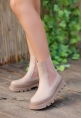 LQZ Shoes Bluen Nude Cilt Bot