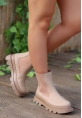 LQZ Shoes Bluen Nude Cilt Bot