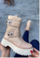 LQZ Shoes Miah Nude Rugan Kar Bot